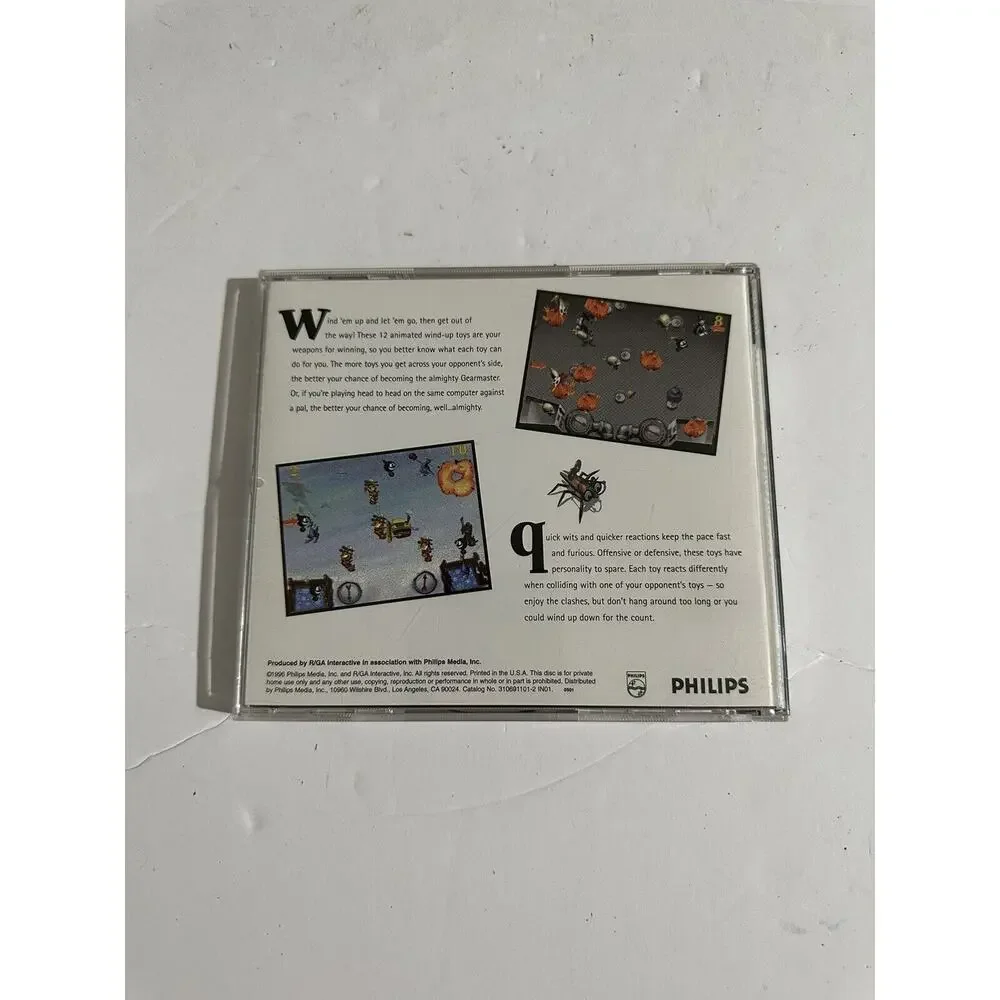 Gearheads Philips -Vintage Apple Macintosh Game CD ROM 1996 MAC Furious War Toys